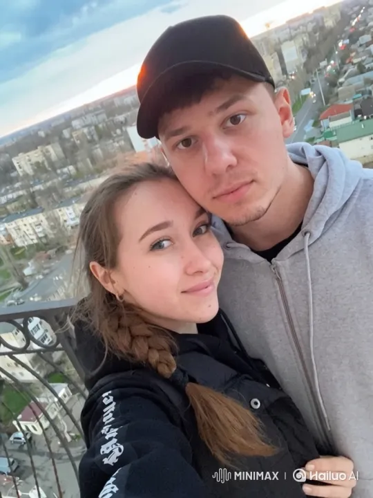 Young Family's Joyful Embrace Captured on Video – AI Generated Video | Hailuo AI