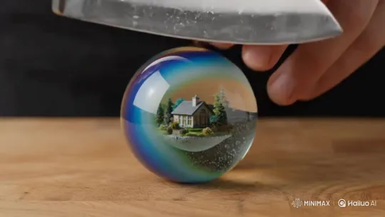 The World, a House, and a Crystal Ball – AI Generated Video | Hailuo AI