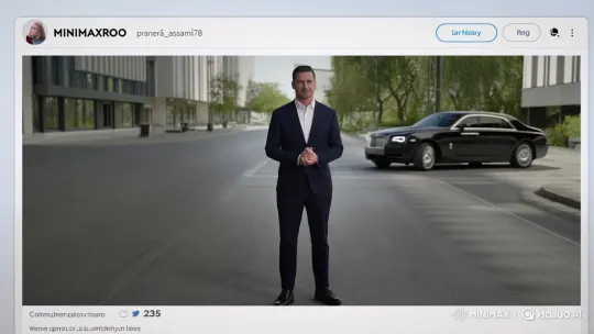 Man Boards Rolls-Royce After Social Media Viral Moment – AI Generated Video | Hailuo AI