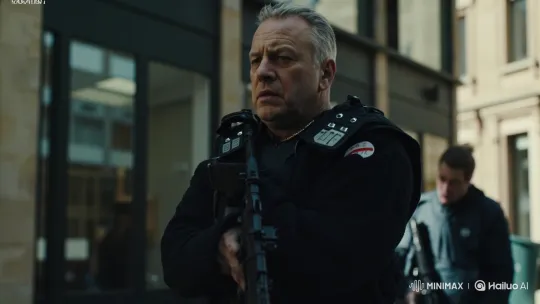 Tactical Operator on High Alert in Urban Setting – AI Generated Video | Hailuo AI