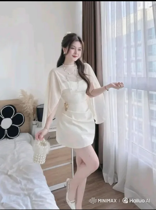 Elegant Woman in Modern Space Walks Gracefully – AI Generated Video | Hailuo AI