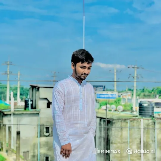 Young Couple Shares Silent Moment on Rooftop – AI Generated Video | Hailuo AI