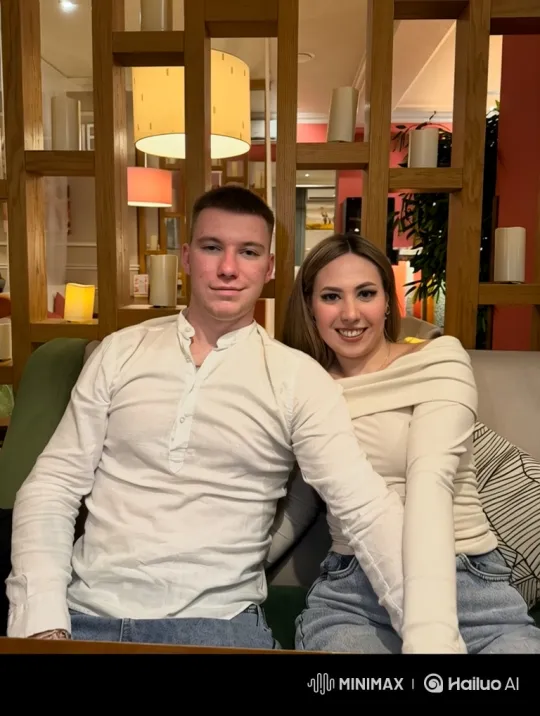 Family Reunion: Couple Meets Daughter on Park Bench – AI Generated Video | Hailuo AI
