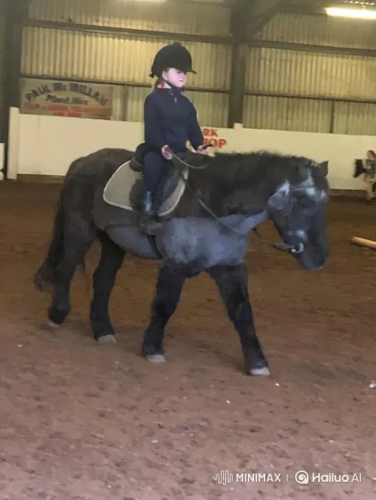 Young Rider Calmly Navigates Pony's Sudden Buck – AI Generated Video | Hailuo AI