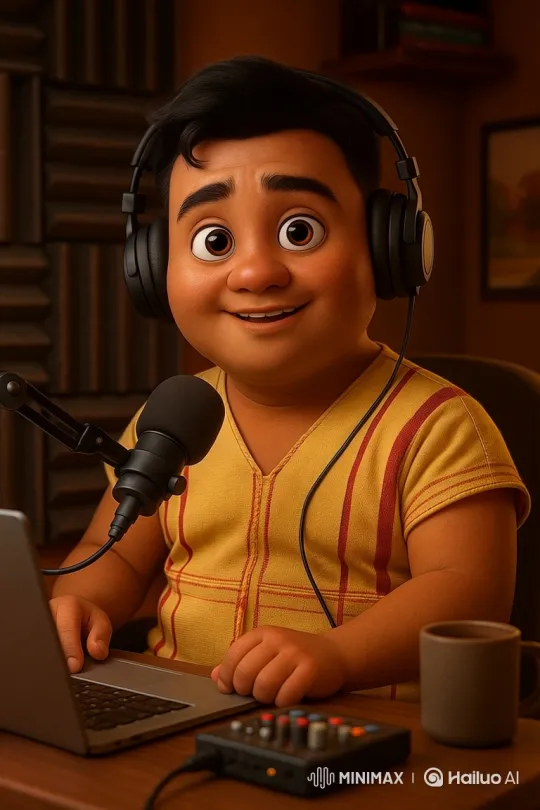 3D Animated Boy Sings Passionately in Cozy Studio – AI Generated Video | Hailuo AI