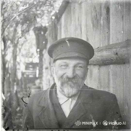 Vintage Man's Portrait Comes Alive in Subtle Video Animation – AI Generated Video | Hailuo AI