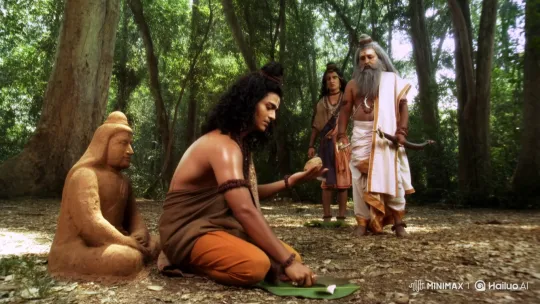 Eklavya Sacrifices Thumb to Guru in Forest Clearing – AI Generated Video | Hailuo AI