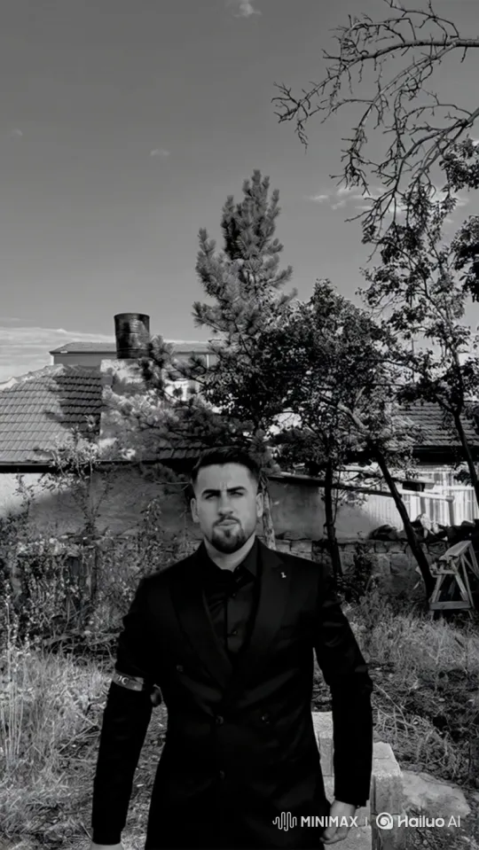Man in Suit Detained by Police in Overgrown Yard – AI Generated Video | Hailuo AI