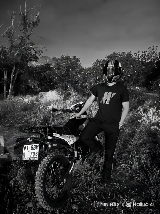 Nighttime Dirt Bike Departure After Rifle Firing – AI Generated Video | Hailuo AI
