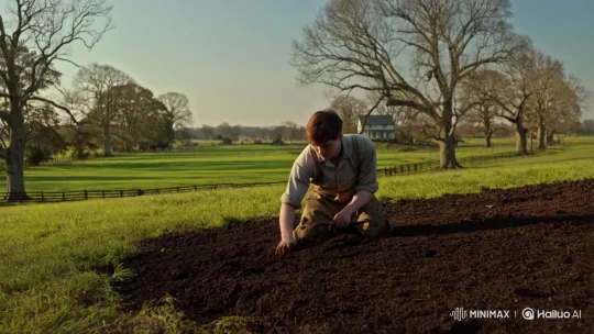 Young Farmer Embraces 200-Year-Old Farm's Legacy – AI Generated Video | Hailuo AI