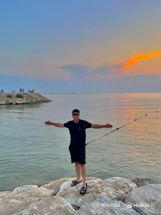 Man Arrested by Police on Seafront at Sunset – AI Generated Video | Hailuo AI