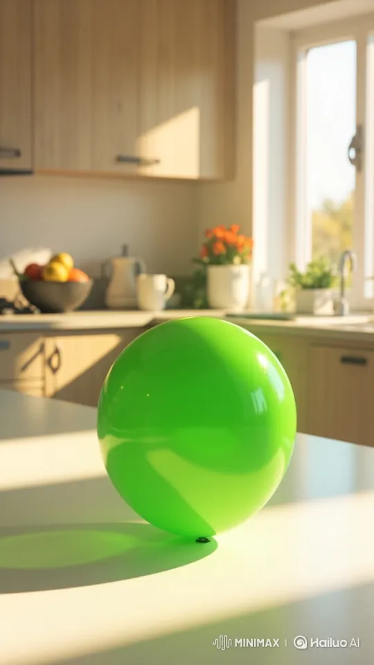 Hyperrealistic Balloon Burst Reveals Glass Strawberries – AI Generated Video | Hailuo AI