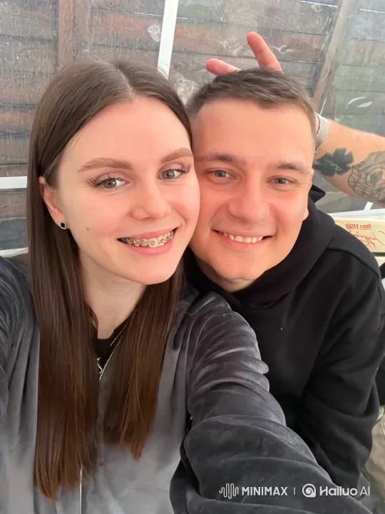 Young Family Embraces Joyfully at Outdoor Party – AI Generated Video | Hailuo AI