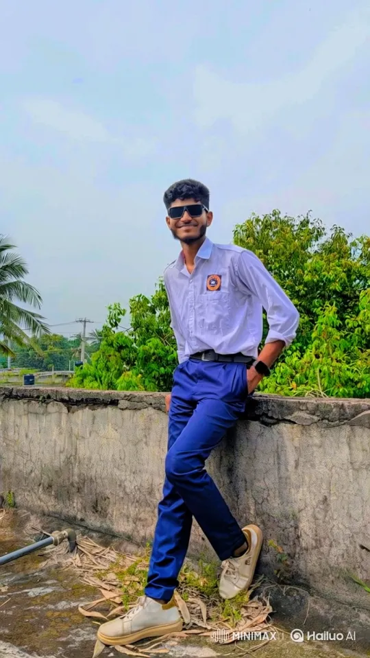 Young Man in Casual Pose Against a Wall – AI Generated Video | Hailuo AI