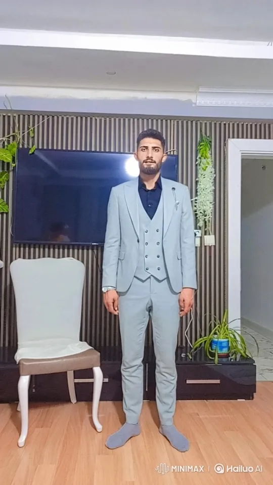 Man in Suit Detained by Police in Living Room – AI Generated Video | Hailuo AI