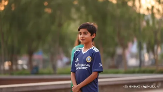 Thoughtful Boy and Girl Meet in Golden Hour Park – AI Generated Video | Hailuo AI