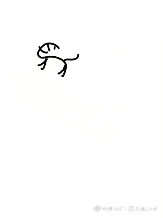 Calligraphic Horses and Chariot in Motion on Paper Desert – AI Generated Video | Hailuo AI
