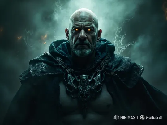 Powerful Man Commands Stormy Sky in Epic Scene – AI Generated Video | Hailuo AI