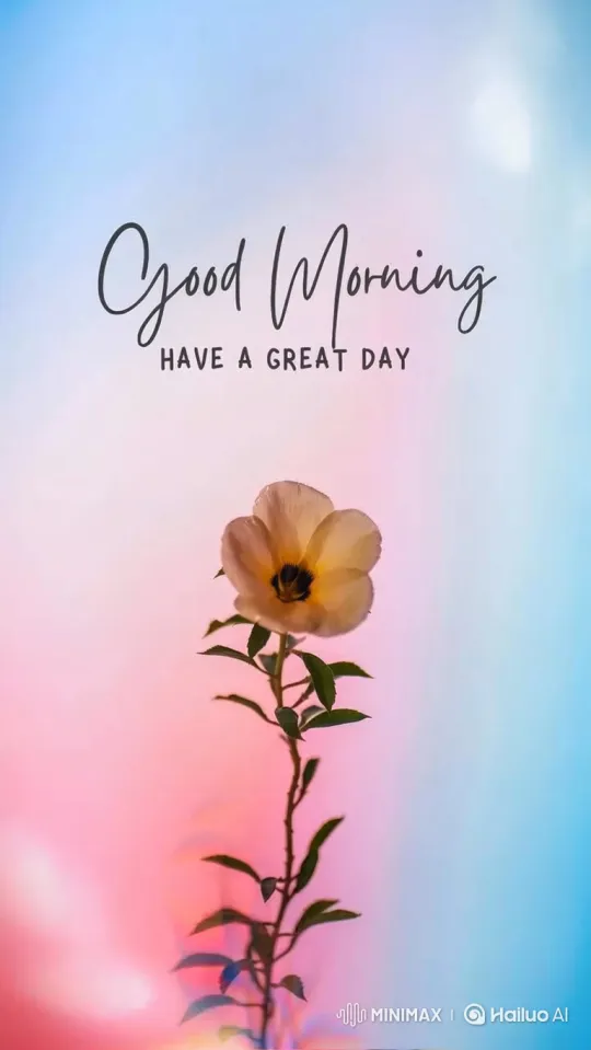 Morning Serenity: Flower Greeting Video – AI Generated Video | Hailuo AI