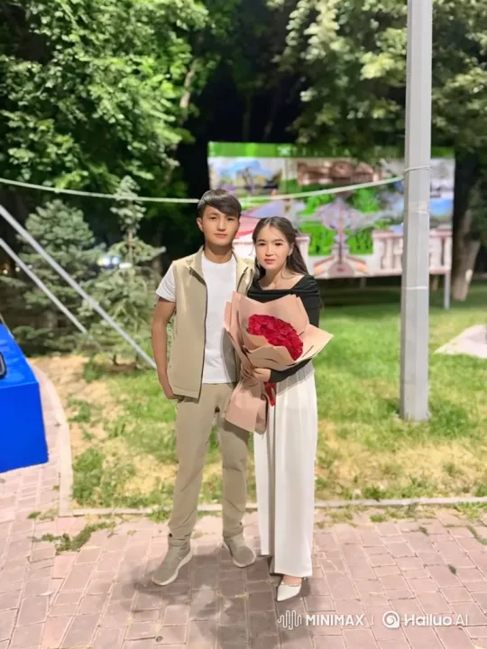 Family Embrace: Couple and Daughter in Park at Dusk – AI Generated Video | Hailuo AI