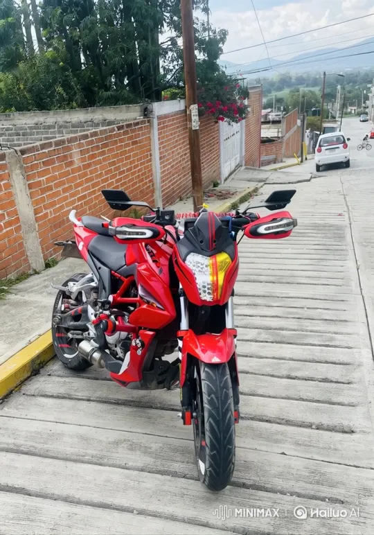 Red Motorcycle Transforms into Futuristic Personal Jet – AI Generated Video | Hailuo AI