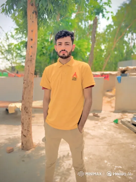 Young Man in Courtyard with Gentle Smile – AI Generated Video | Hailuo AI