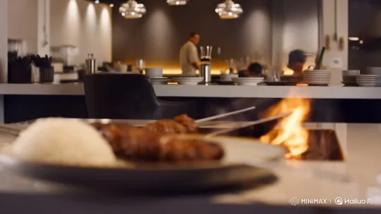 Cinematic Culinary Art: Chelo Kebab Cooking and Presentation – AI Generated Video | Hailuo AI