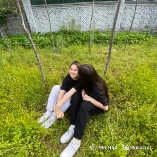 Couple and Daughter Embrace in Summer Night – AI Generated Video | Hailuo AI
