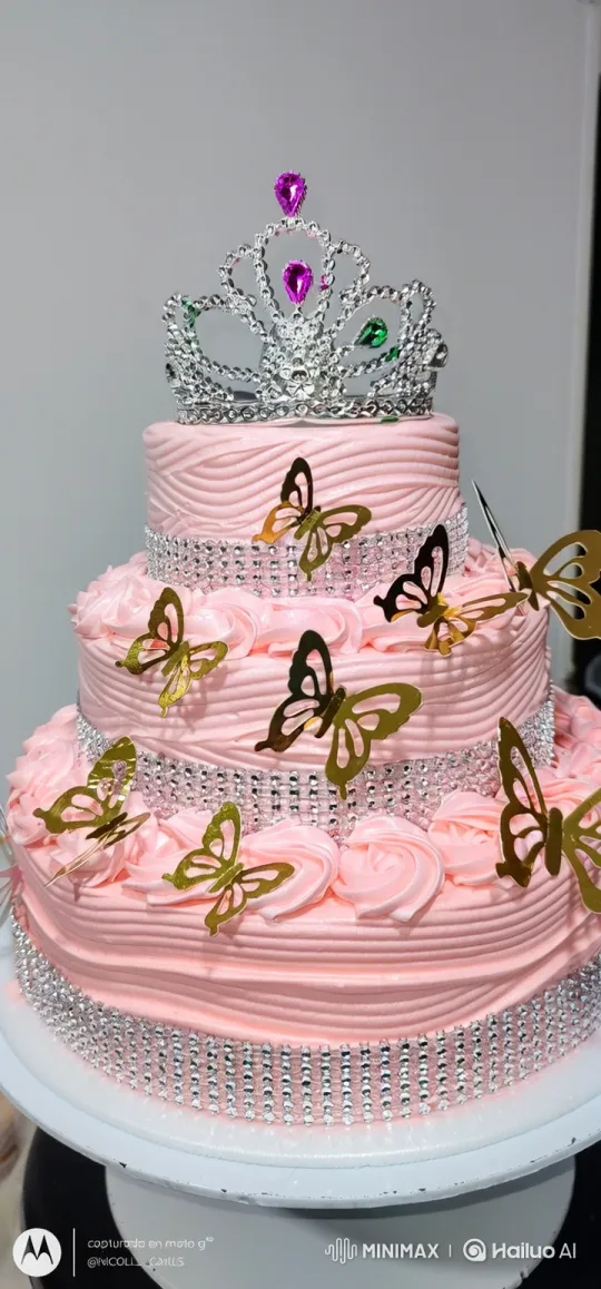 Artistic Baker Completes Elegant Pink Cake Decoration – AI Generated Video | Hailuo AI