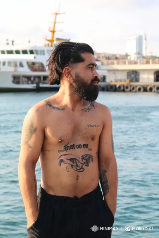 Man Arrested by Police at Waterfront – AI Generated Video | Hailuo AI