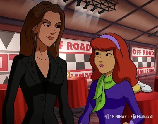 Daphne Blake and Stephanie McMahon Share an Intimate Kiss – AI Generated Video | Hailuo AI