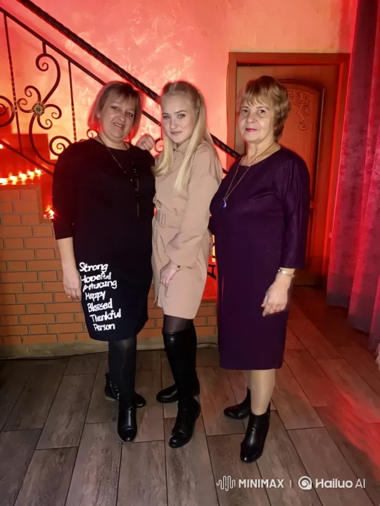 Three Generations of Women Share a Loving Embrace – AI Generated Video | Hailuo AI