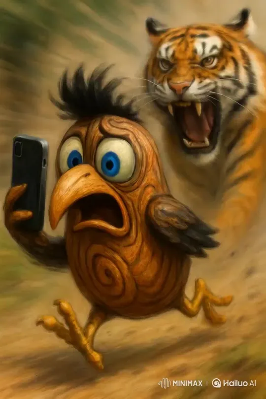 Skebob Pursues Wild Tiger – AI Generated Video | Hailuo AI