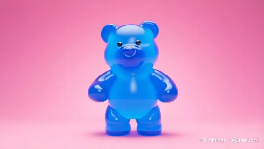 Blue Gummy Bear Dancing in 3D Animation – AI Generated Video | Hailuo AI