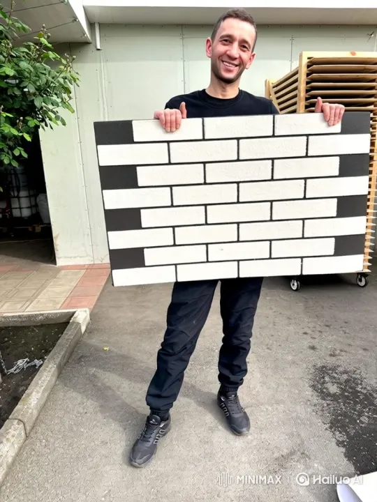 Man Smiles, Tilts Panel, Gives Thumbs-Up – AI Generated Video | Hailuo AI