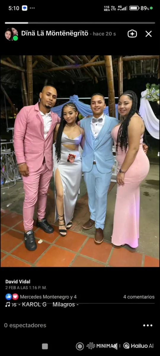 Couple's Tender Family Moment at Evening Event – AI Generated Video | Hailuo AI