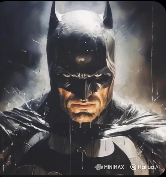 Batman Stands Resolute in the Rain – AI Generated Video | Hailuo AI