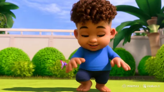 Curly-haired Cacaio Searches for Missing Flip-Flop in Backyard – AI Generated Video | Hailuo AI