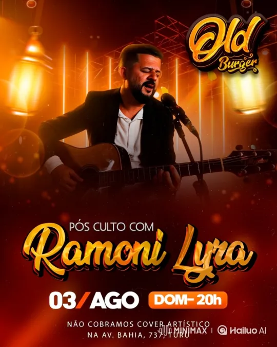 Ramoni Lyra's Musical Performance at Old Burger – AI Generated Video | Hailuo AI