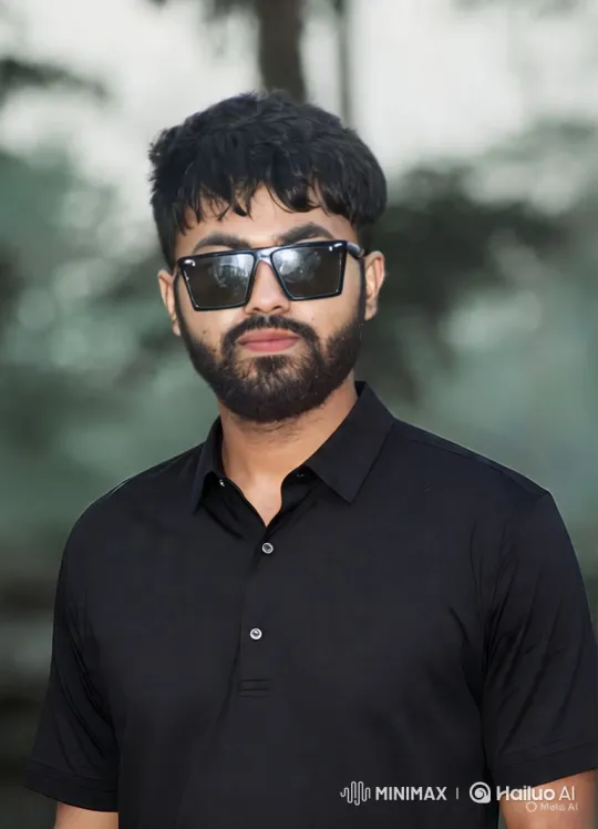 Man in Sunglasses Enters Car on Tree-Lined Road – AI Generated Video | Hailuo AI