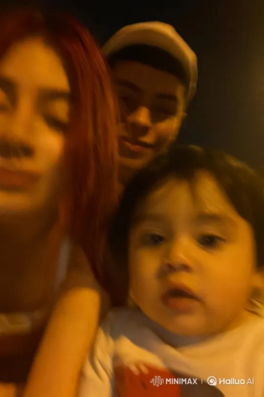 Warm Family Moment Captured in Cozy Living Room – AI Generated Video | Hailuo AI