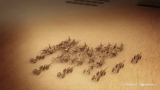 Oracle Bone Script Characters Wage War on Xuan Paper – AI Generated Video | Hailuo AI