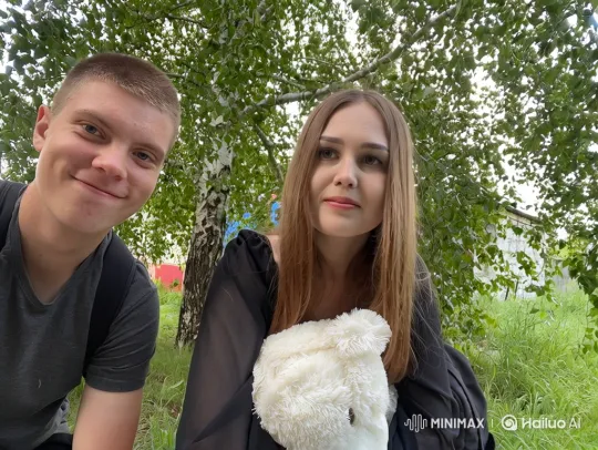 Family Embrace Captured on Summer Evening – AI Generated Video | Hailuo AI