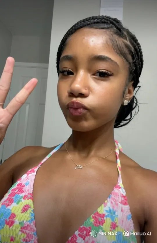 Young Woman Tastes and Enjoys French Fries on Camera – AI Generated Video | Hailuo AI