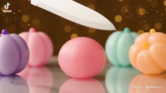 Cotton Fruits: Surreal ASMR Cutting Loop Video – AI Generated Video | Hailuo AI