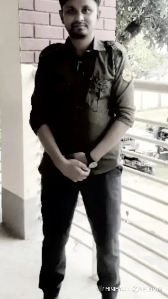 Man in Olive Uniform Begins Purposeful Walk – AI Generated Video | Hailuo AI