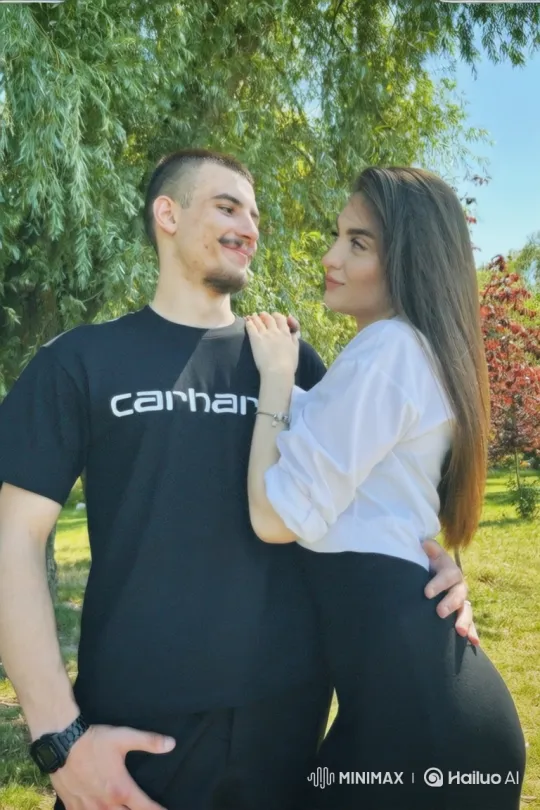 Young Couple Reunites with Their Child in a Heartfelt Park Scene – AI Generated Video | Hailuo AI