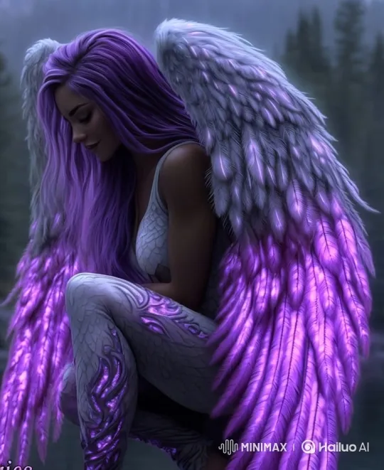Angel Awakens in a Radiant Forest at Dawn – AI Generated Video | Hailuo AI