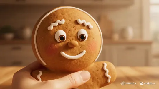 Gingerbread Man Eaten as Another Cries – AI Generated Video | Hailuo AI