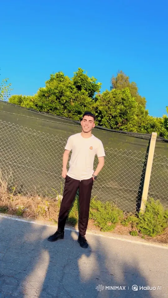 Young Couple Smiling in Sunny Day Outdoors – AI Generated Video | Hailuo AI